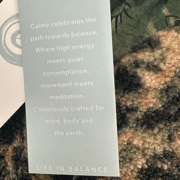 Calme XXL Printed Fleece Jacket Camouflage Pattern Polyester & Bamboo - Picture 11 of 13